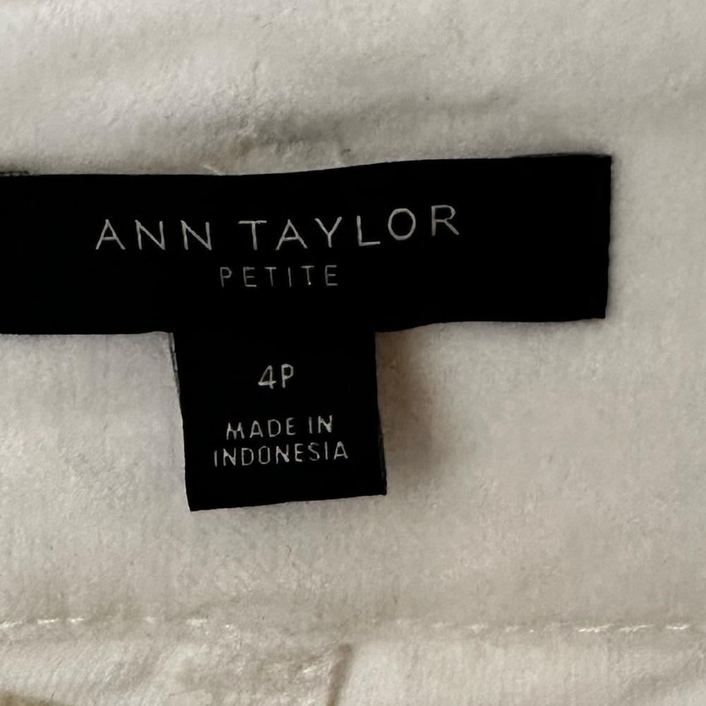 Ann Taylor size 4P velour pants - Picture 3 of 4